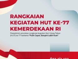 Pengumuman Serangkaian Kegiatan Agenda Presiden