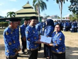 Pj Bupati Sherman Pimpin Apel Hari Korpri Dan Hari Jadi Kabupaten Boalemo