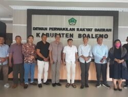 Ketua DEKAB Karyawan Eka Putra Noho Menerima Kunjungan DPRD Bolmut