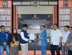 KPU Boalemo Terima Berkas Perbaikan Bakal Calon Bupati Dan Wakil Bupati