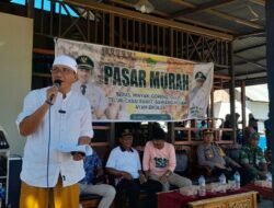 Wakil Bupati Lahmudin  Apresiasi Diskumperindag Boalemo Telah Menggelar Pasar Murah