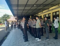 Kasat Intelkam Polres Boalemo Pimpin Pengamanan Aksi Demo di Wonosari dan Tilamuta