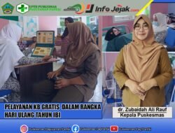 Peringati HUT IBI, Pelayanan Suntik KB Gratis Digelar di Paguyaman Pantai