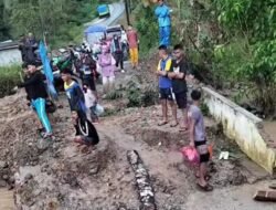 Kondisi jembatan sebelum rusak dan sesudah kejadian rusak berat