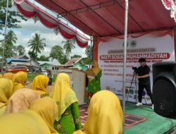Pelantikan Pengurus Cabang & Ranting Aisyiyah Boalemo Warnai Momentum Baksos Muhammadiyah