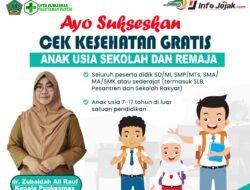 Puskesmas Paguyaman Pantai Ajak Cek Kesehatan Gratis bagi Anak dan Remaja Usia Sekolah