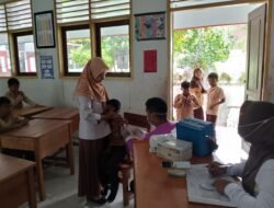 Puskesmas Paguyaman Pantai Gelar Bulan Imunisasi Anak Sekolah (BIAS) 2025