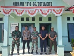 Kapolsek Botumoito Jalin Silaturahmi dengan Koramil, Perkuat Sinergitas TNI-Polri