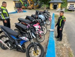 Polres Boalemo Gelar Patroli Subuh, Sejumlah Kendaraan Knalpot Brong Terjaring