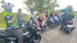 Antisipasi Balap Liar dan Knalpot Racing, Satlantas Polres Boalemo Gelar Patroli Pagi