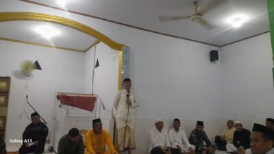 Wabup Lahmuddin Hambali Sambangi Jamaah Masjid Al-Ijtihad Patoameme dalam Safari Ramadhan