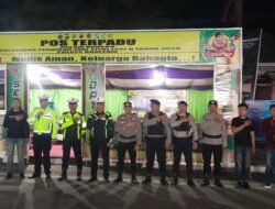 Lantas Polres Boalemo Intensifkan Penjagaan di Pos Terpadu Tilamuta