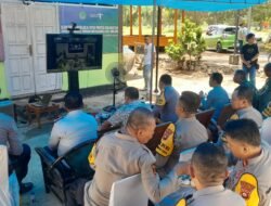 Kapolres Boalemo Ikuti ANEV Sitkamtibmas Lewat Vicon yang Dipantau Langsung Kapolri