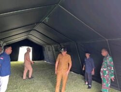 Lahmuddin Hambali Tinjau Kesiapan Hunian Sementara Pasukan di Stadion Pemuda Piloliyanga