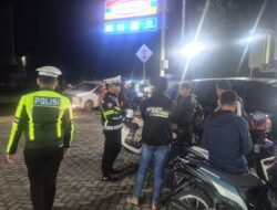 Satlantas Polres Boalemo Gelar Patroli Blue Light, Antisipasi Balap Liar dan Knalpot Brong