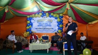 Wabup Lahmuddin Hambali Buka Turnamen Volly Ball dan Mobile Legends di Piloliyanga