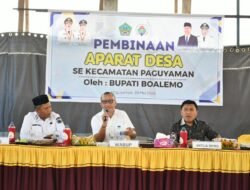 Di Hadapan Aparat Desa se kecamatan Paguyaman, Wabup Lahmuddin Tekankan Musyawarah dan Kekompakan