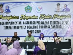 Dampingi Bupati Rum Pagau, Wakil Bupati Boalemo Buka Peningkatan Kapasitas Kader Posyandu