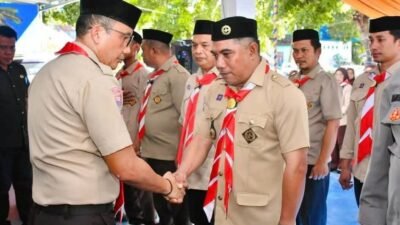 Wabup Boalemo Lantik Mabiran Pramuka Paguyaman Pantai, Tekankan Penguatan Karakter Generasi Muda