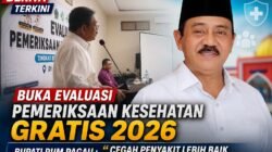 Buka Evaluasi Pemeriksaan Kesehatan Gratis 2026, Bupati Rum Pagau: Cegah Penyakit Lebih Baik daripada Mengobati