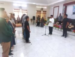 Bupati Rum Pagau Kukuhkan 110 Siswa Duta Anti Perkawinan Anak