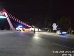 Satlantas Polres Boalemo Tertibkan Arus Lalu Lintas Malam Hari, Knalpot Brong hingga Helm Tak Standar