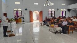 Bupati Rum Pagau Hadiri Temu Raya Pria Kaum Bapak Gereja Imanuel