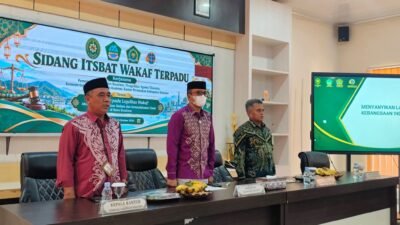 Wabup Boalemo Lahmudin Hambali membuka sidang Isbat Wakaf Terpadu yang di gelar Pengadilan Agama Tilamuta