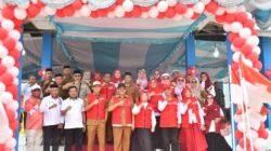 Bupati Rum Pagau menghadiri kegiatan Jumbara Palang Merah Remaja (PMR) Tingkat Kecamatan Paguyaman