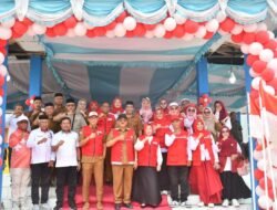 Bupati Rum Pagau menghadiri kegiatan Jumbara Palang Merah Remaja (PMR) Tingkat Kecamatan Paguyaman
